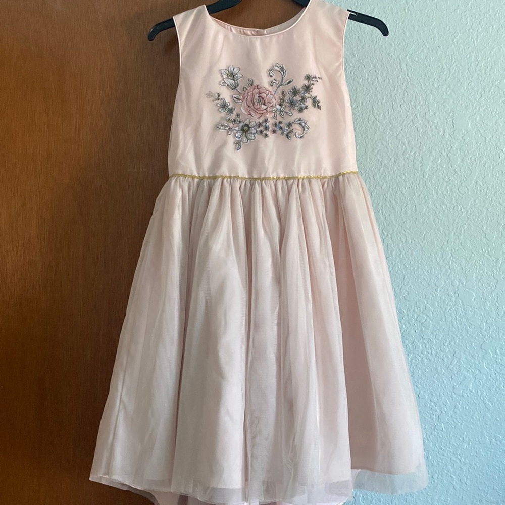 $8.00 if you buy 3 dresses! Shell pink flouncy dress